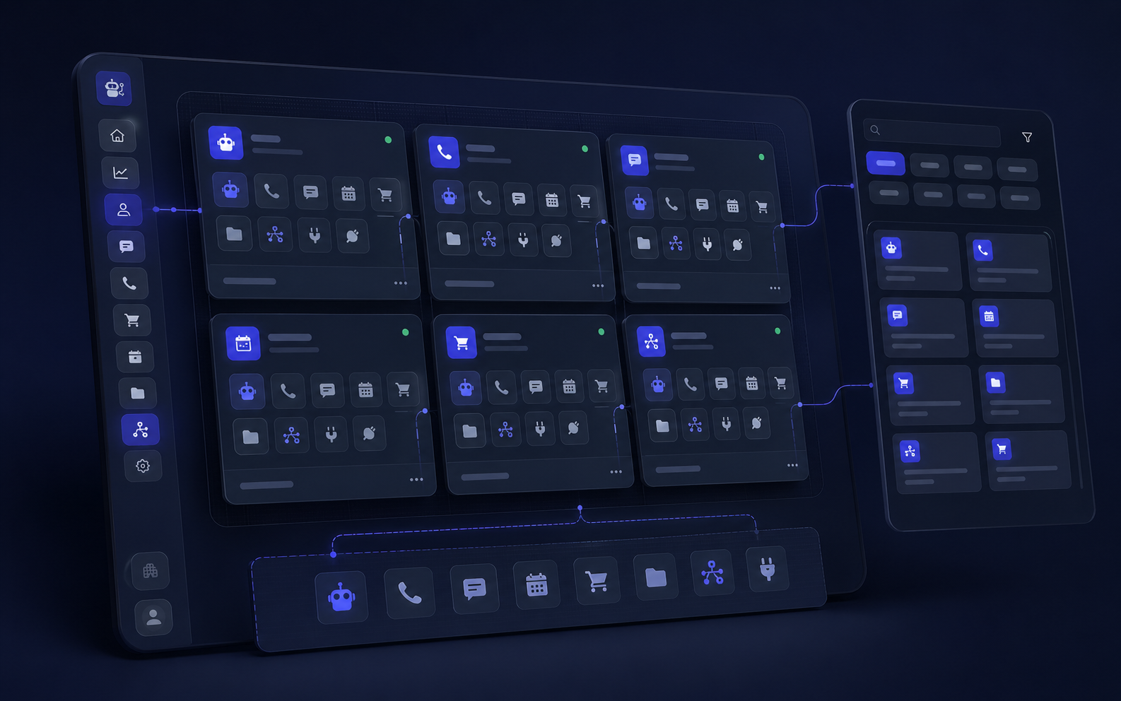 Visual reference of apps created in BotTasker